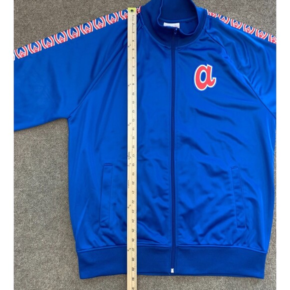 Atlanta Braves Mitchell & Ness Jacket Mens XL Cooperstown Retro MLB Zip Up - Picture 3 of 8